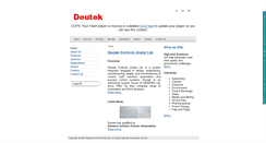 Desktop Screenshot of deutek.in